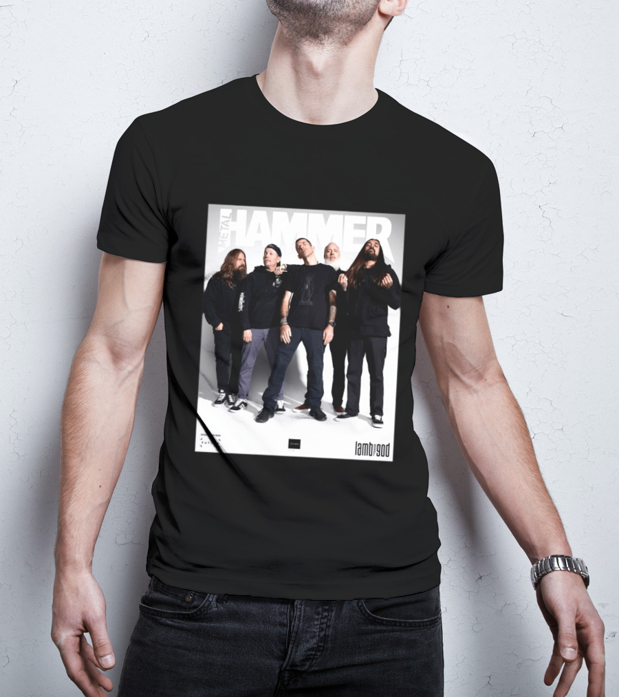 Metal Hammer Cover Featuring Lamb Of God Editorial Band Photo T-Shirt
