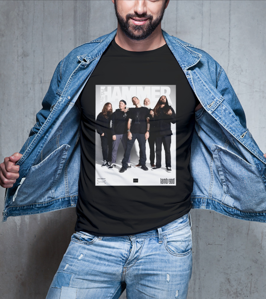 Metal Hammer Cover Featuring Lamb Of God Editorial Band Photo T-Shirt