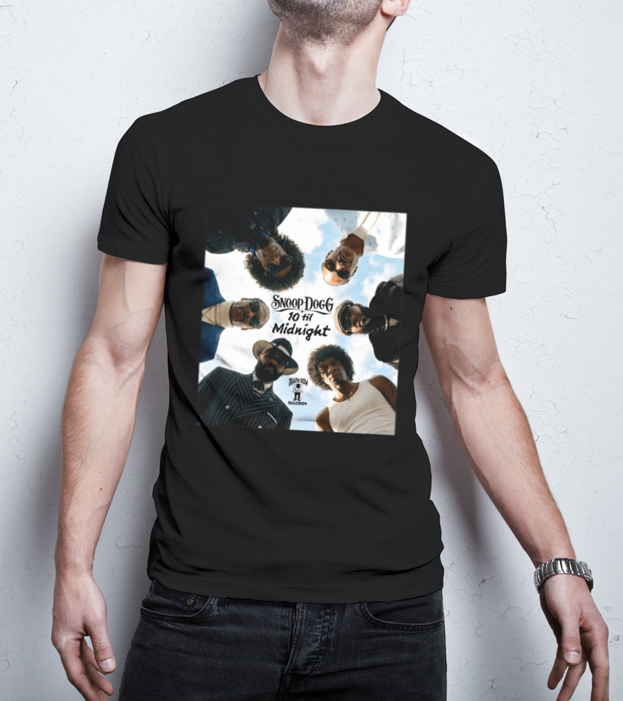 Snoop Dogg 10 Til Midnight Death Row Records Album Cover T-Shirt