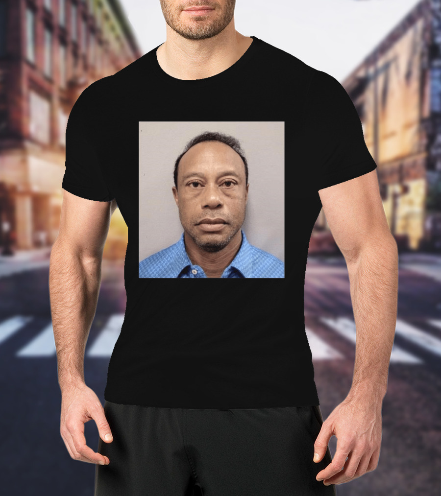 Tiger Woods Shot Released DUI Arrest Photo T-Shirt