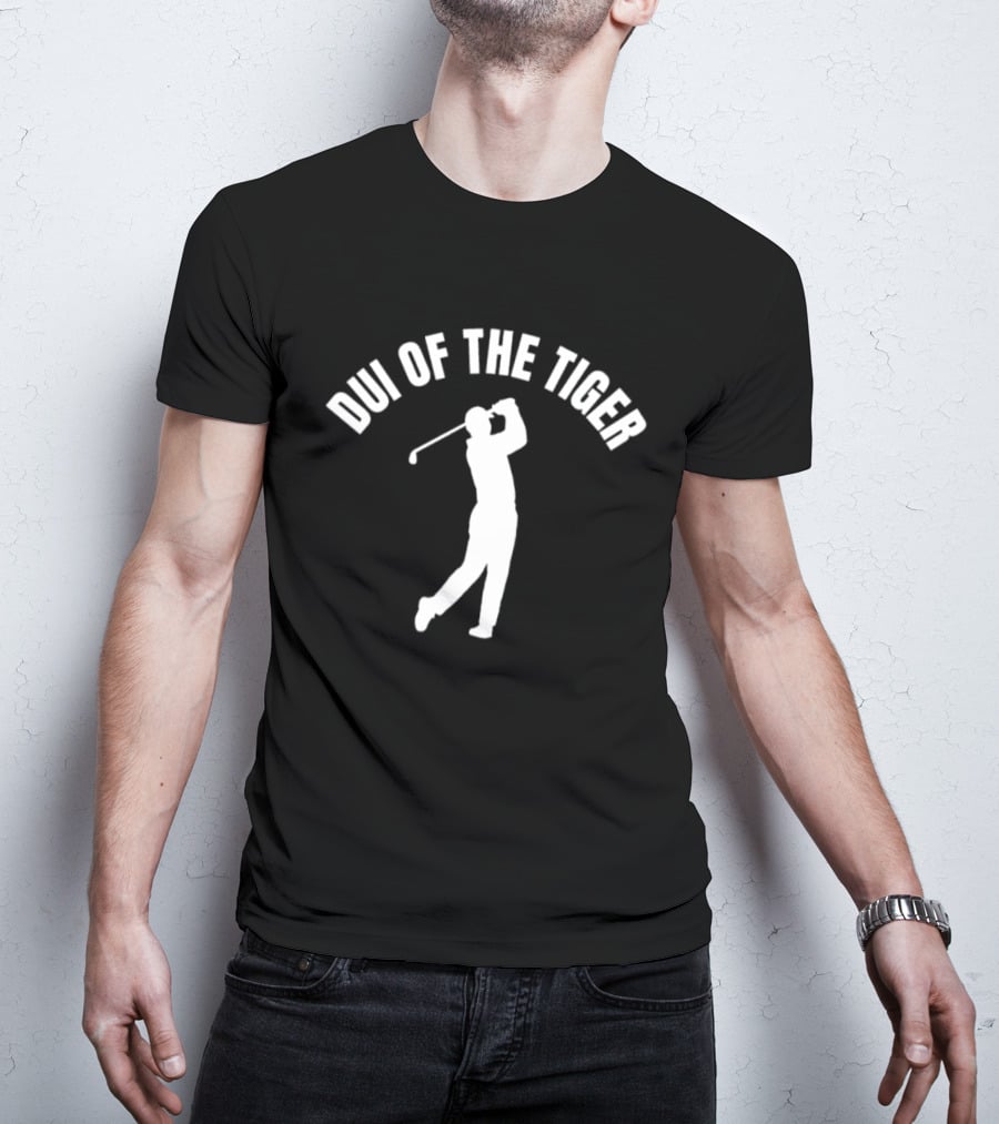 DUI Of The Tiger Golf Silhouette Tiger Woods Reference T-Shirt