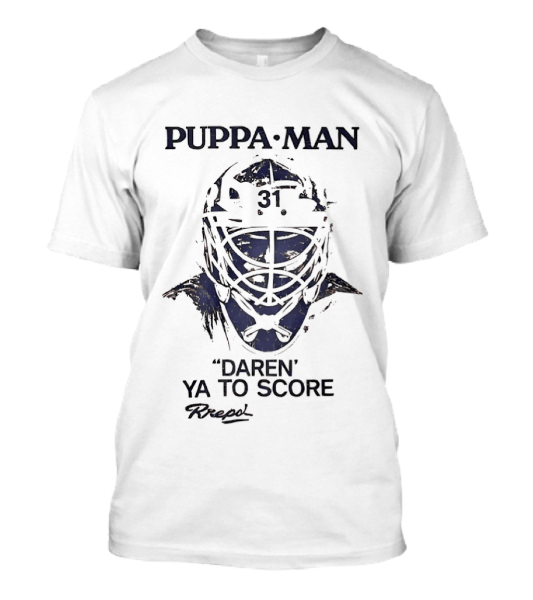 Buffalo Sabres Puppa Man Daren Ya To Score Vintage Hockey Goalie Gear T-Shirt