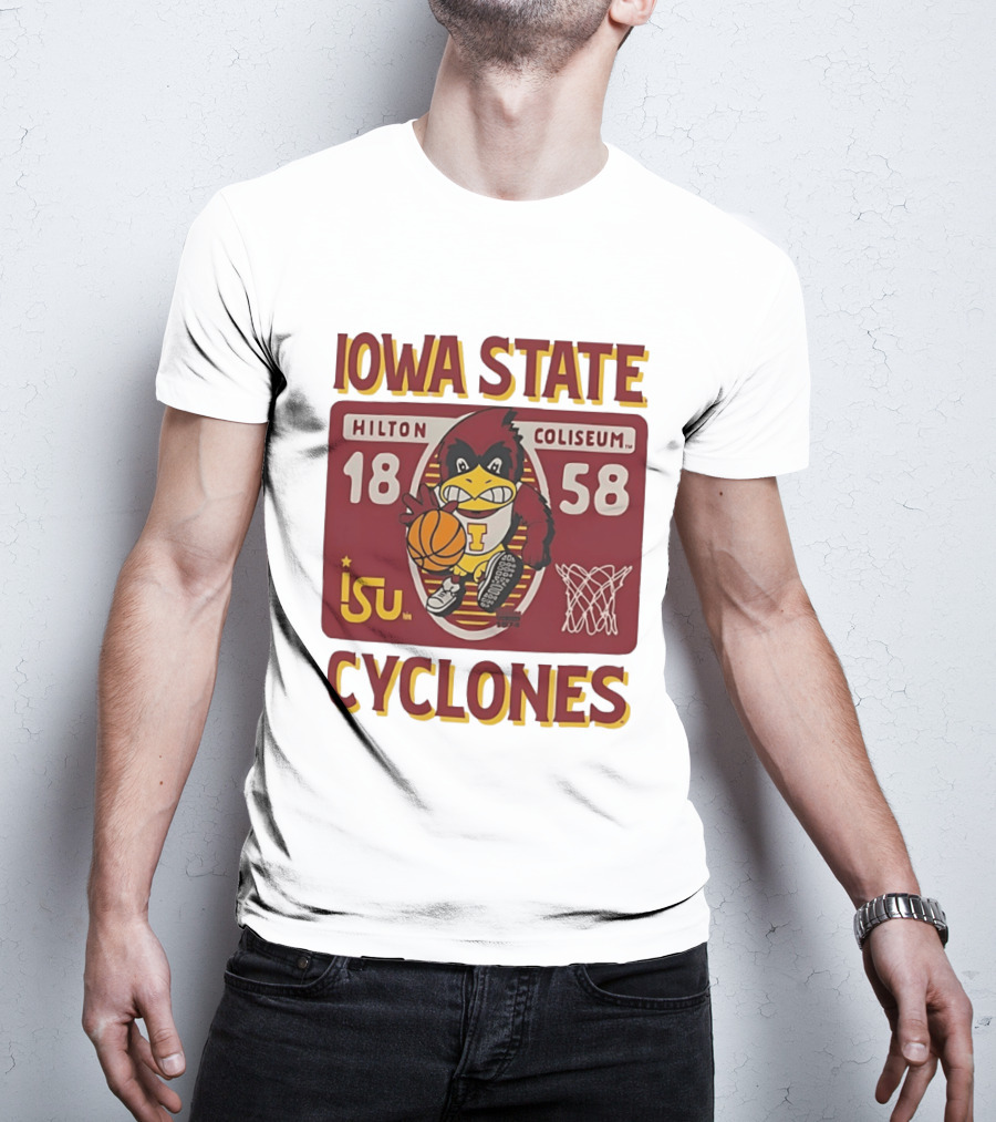 Iowa State Cyclones Hilton Coliseum 1858 Basketball T-Shirt