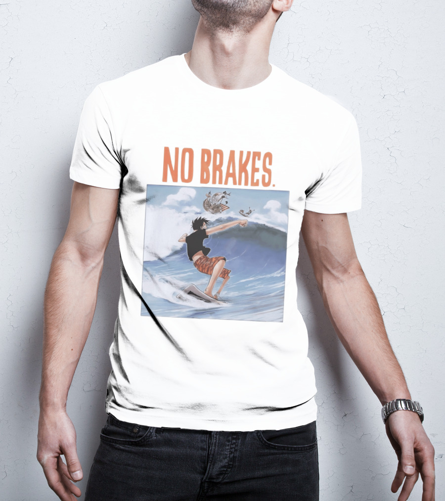 Monkey D. Luffy Surfing Adventure One Piece No Brakes T-Shirt