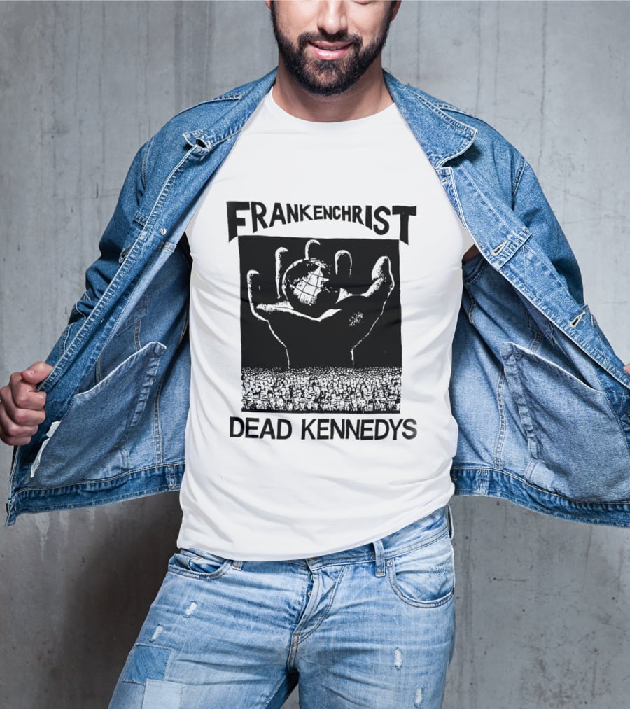 Frankenchrist Dead Kennedys Hand Holding Globe T-Shirt
