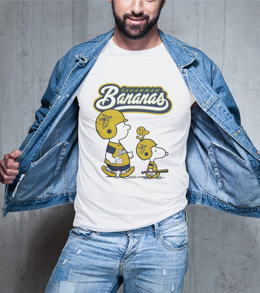 Savannah Bananas Peanuts Characters Baseball T-Shirt