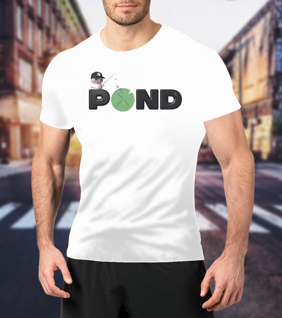 Pond0x Project Fishing Character With Lily Pad Letter O T-Shirt