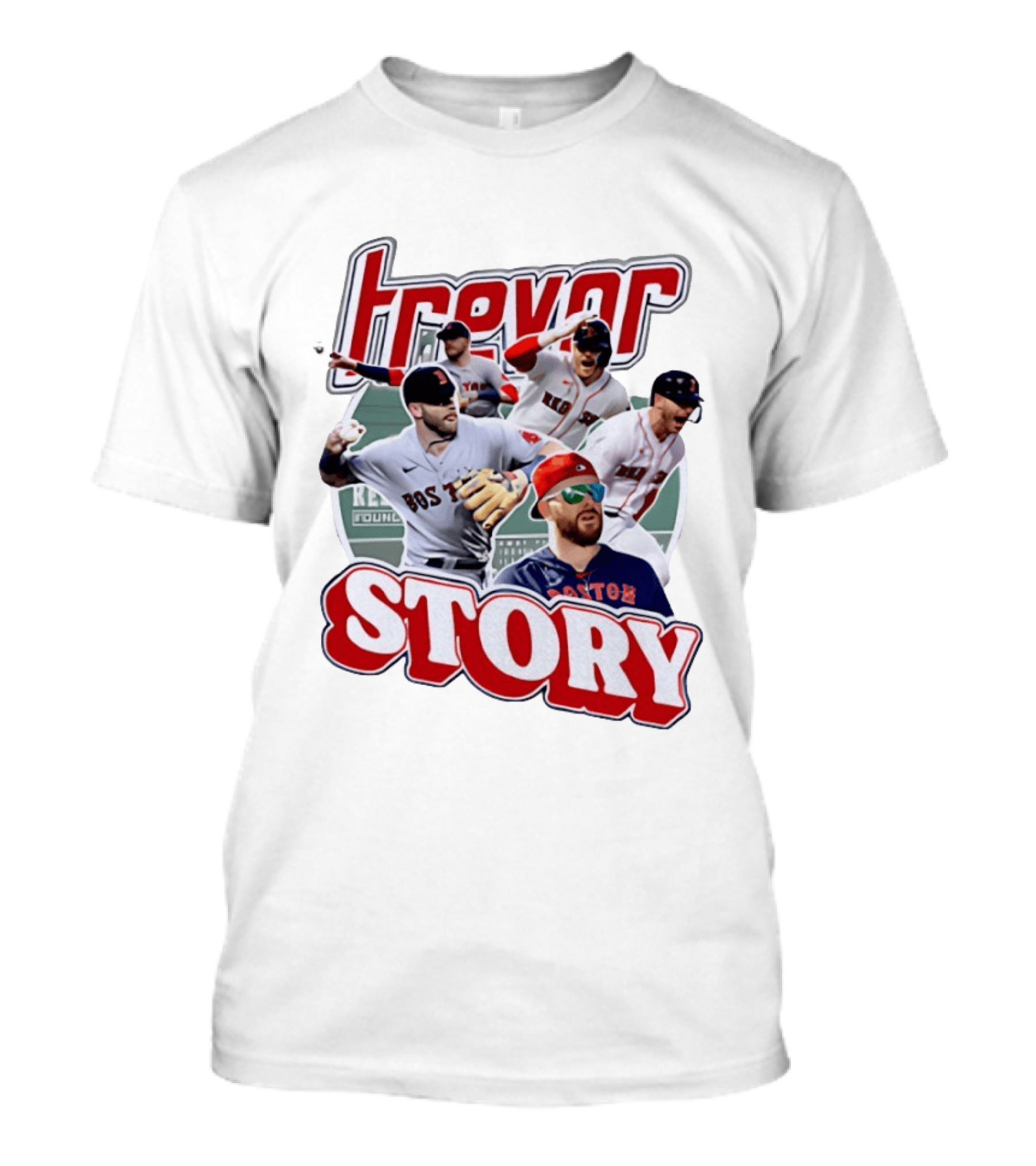 Trevor Story Boston Red Sox MLB Player Collage T-Shirt