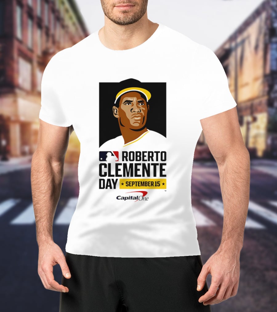 Roberto Clemente Day September 15 MLB Capital One T-Shirt