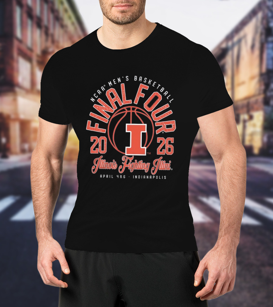 NCAA Men's Basketball Final Four 2026 Illinois Fighting Illini April 4 6 Indianapolis T-Shirt