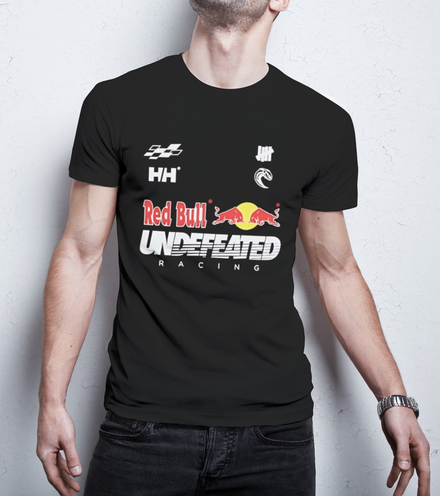 Red Bull Undefeated Racing Helly Hansen Collaboration Checkered Flags T-Shirt