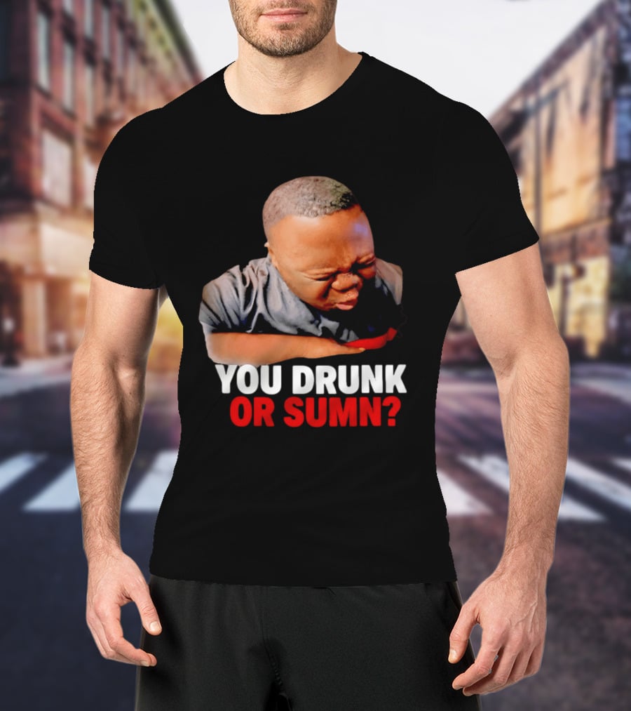 You Drunk Or Sumn Meme DJ Cece Viral Expression T-Shirt