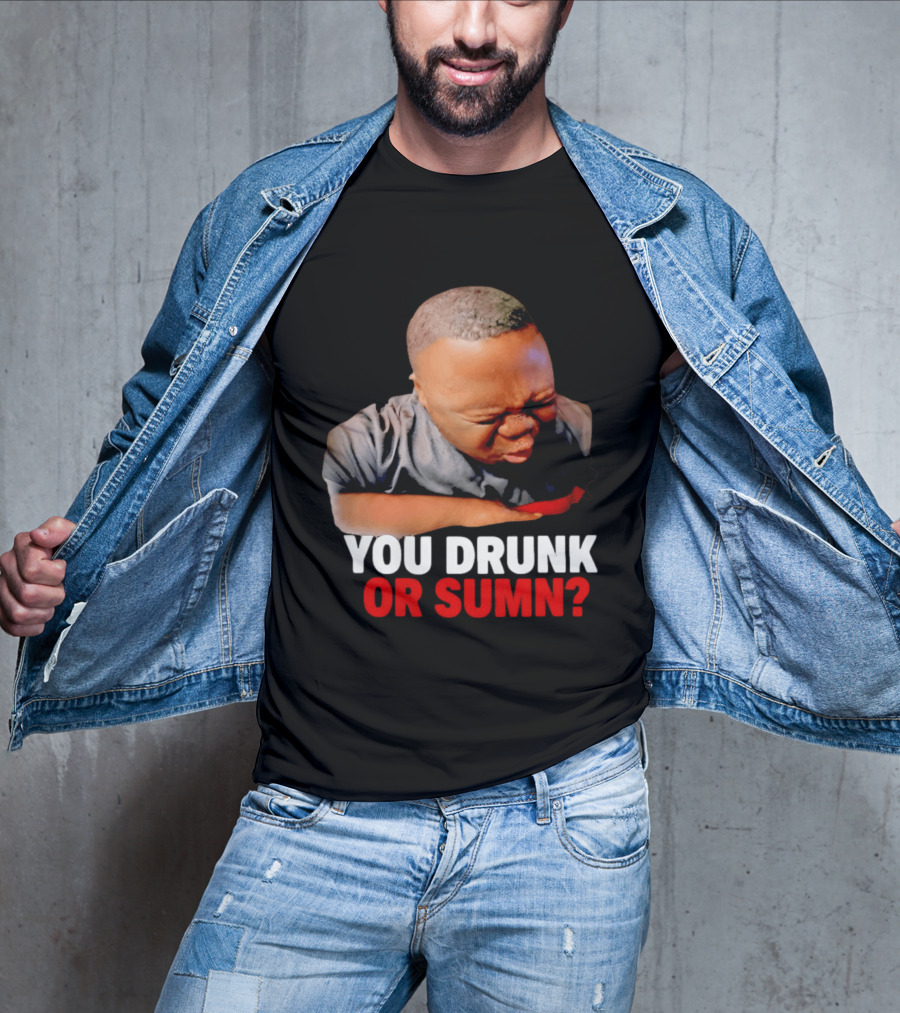 You Drunk Or Sumn Meme DJ Cece Viral Expression T-Shirt