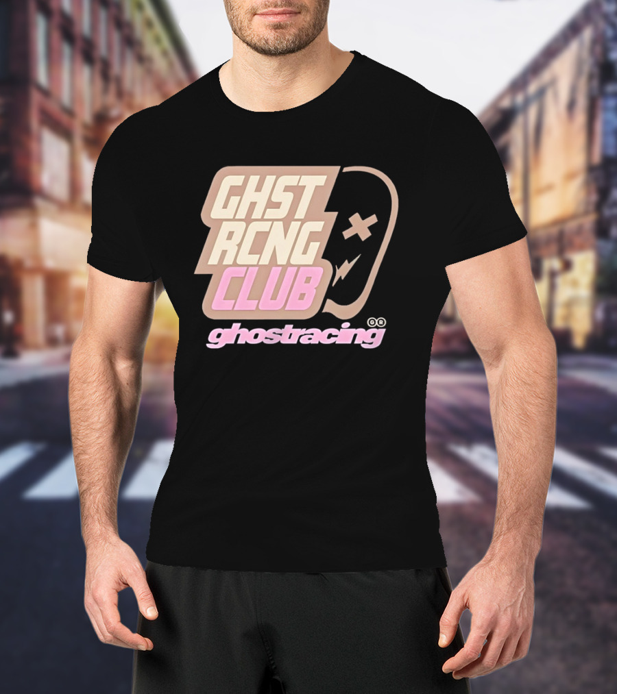 Ghost Racing Club Ghostracing Ghost Tracing Travis Pbc T-Shirt
