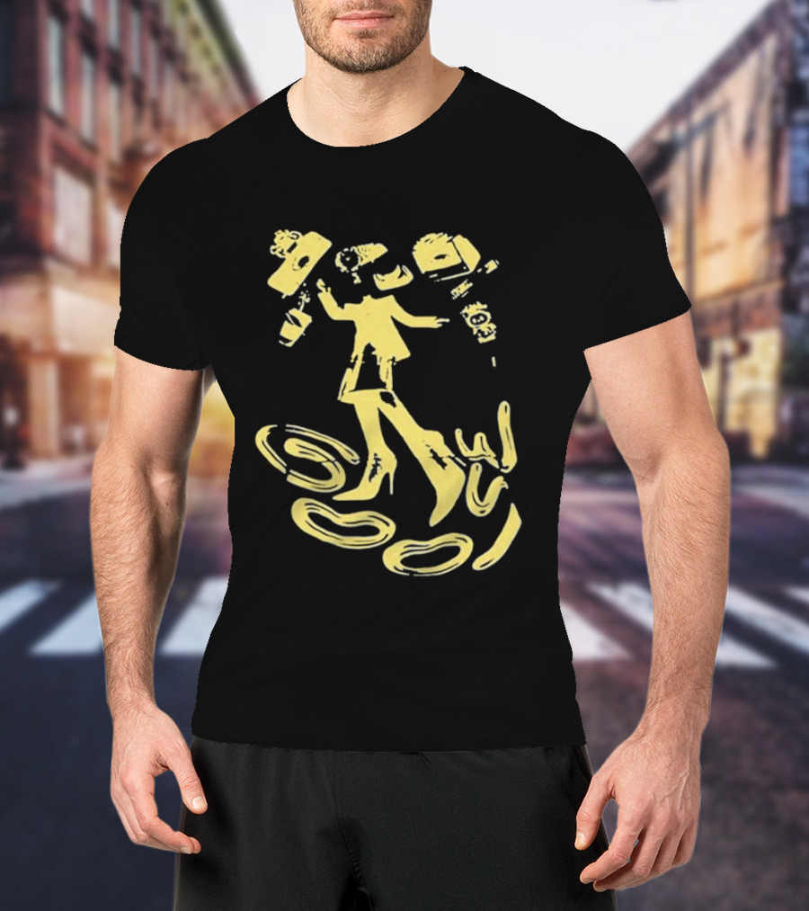 Goose Jam In The Streets Neon Yellow Coffee Dance T-Shirt