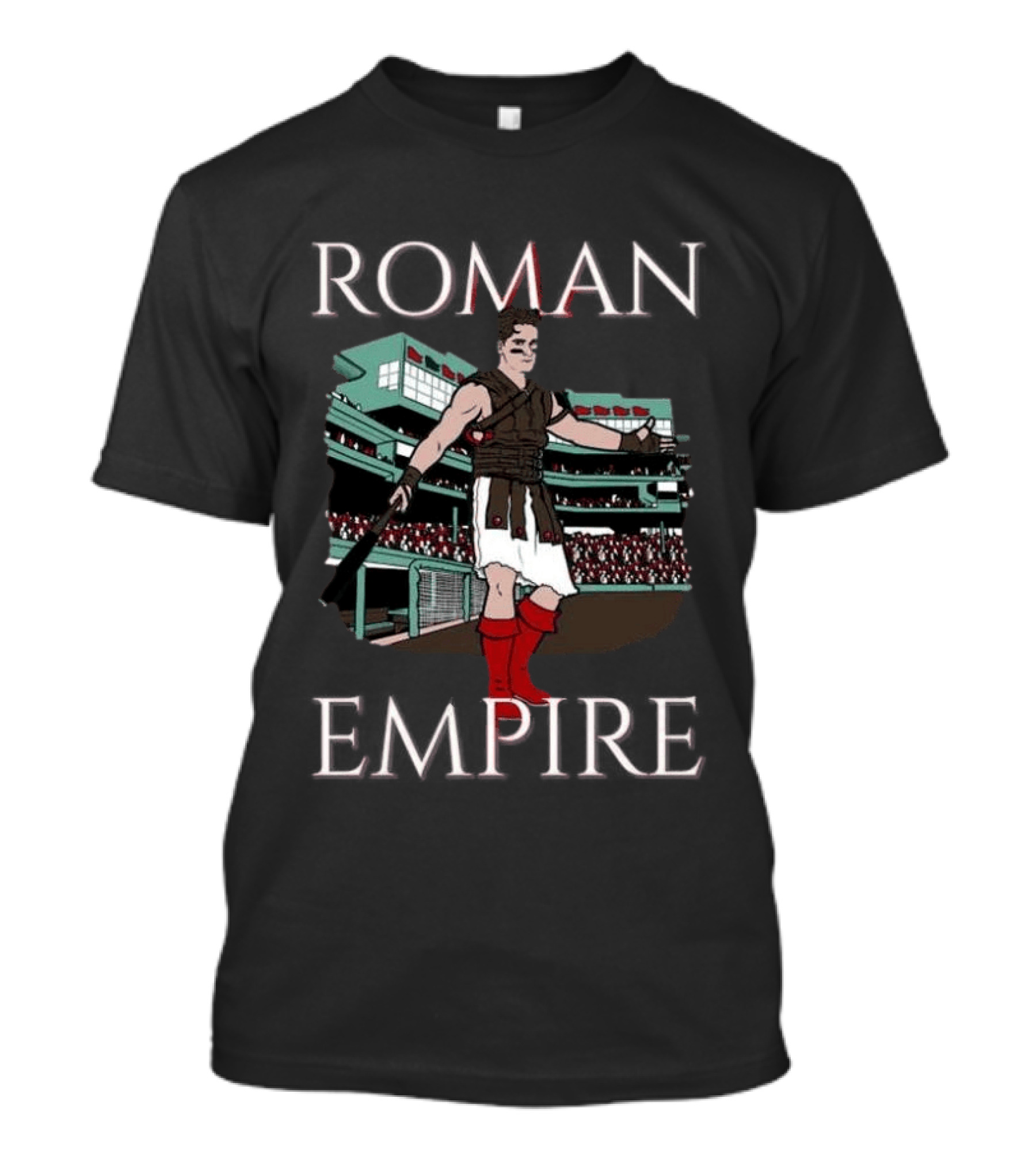 Roman Empire Gladiator Baseball Stadium Fan T-Shirt