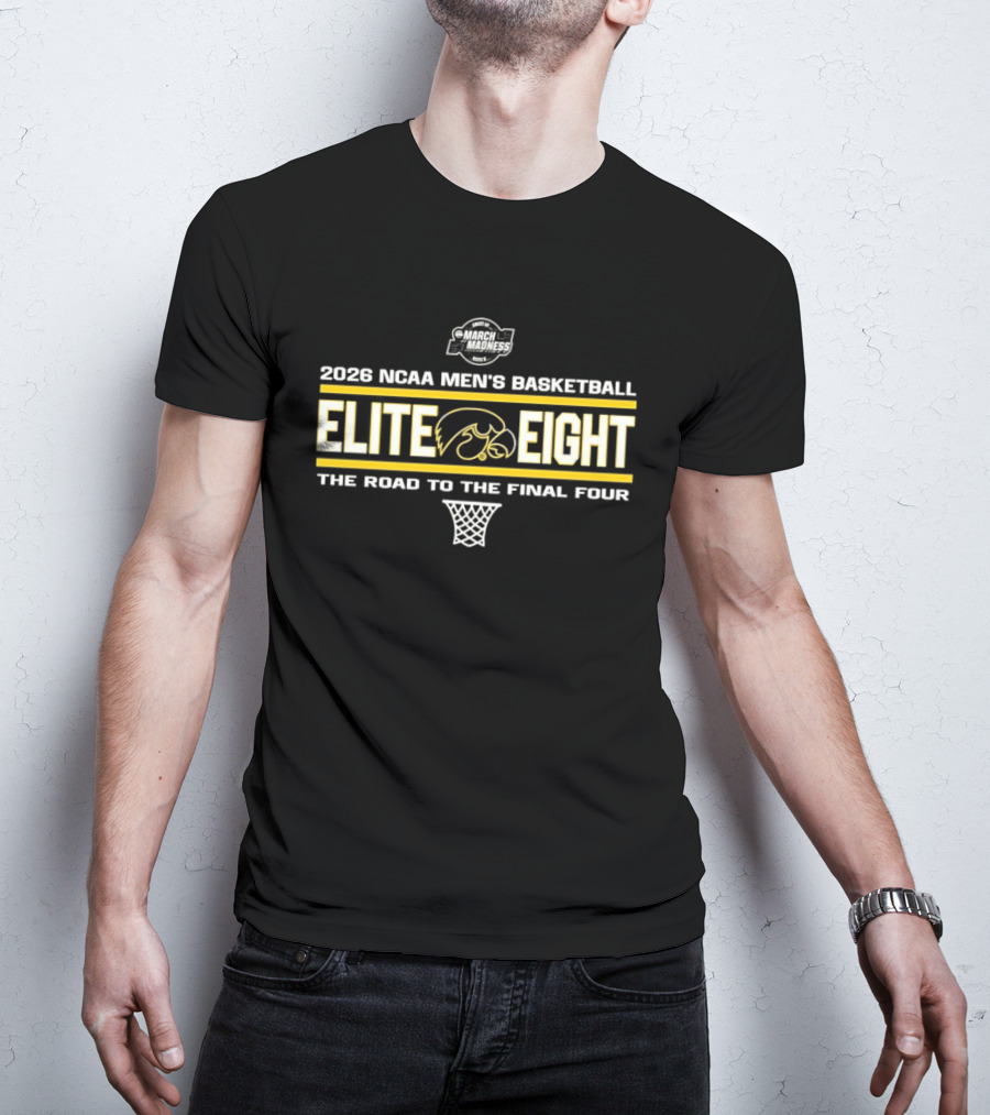 2026 NCAA Men's Basketball Elite Eight The Road To The Final Four T-Shirt