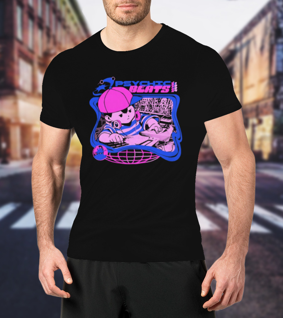 Ness EarthBound Psychic Beats Retro Gaming T-Shirt