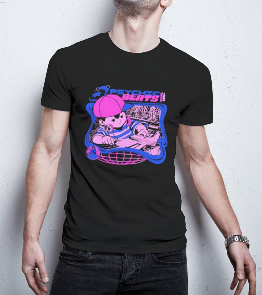 Ness EarthBound Psychic Beats Retro Gaming T-Shirt