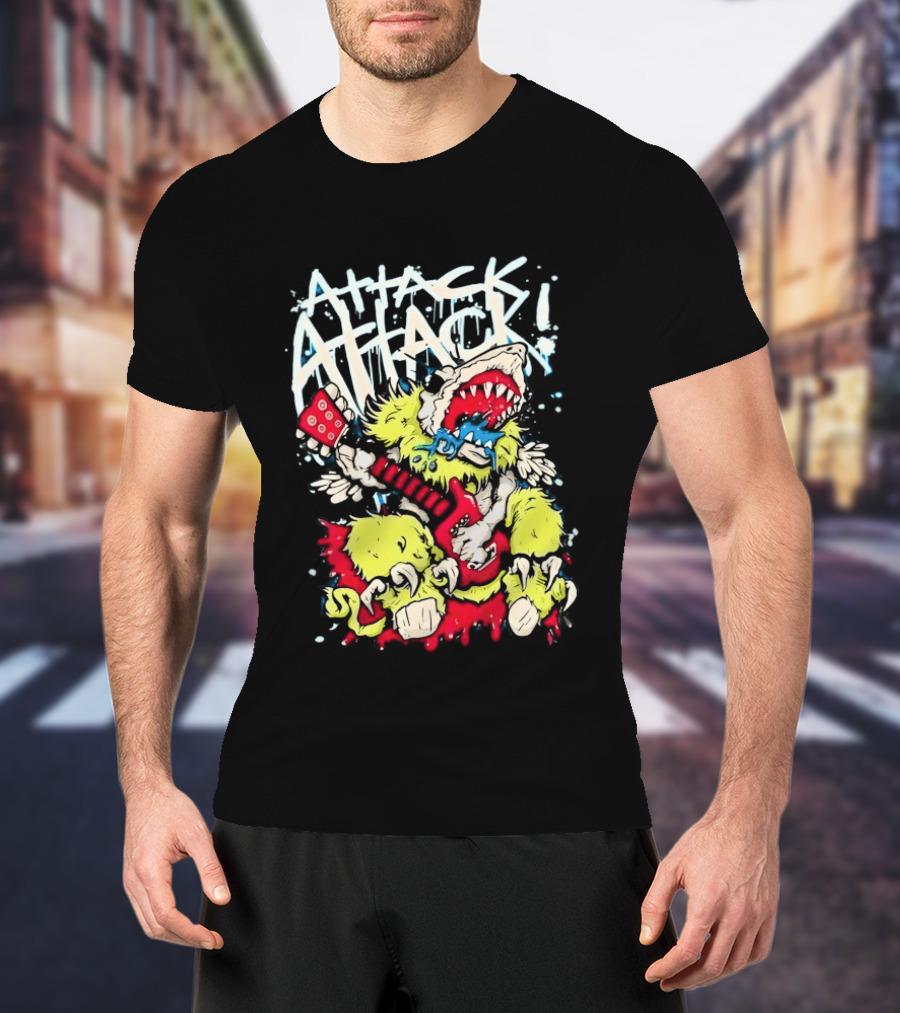 Attack Attack Monster Holding Guitar T-Shirt