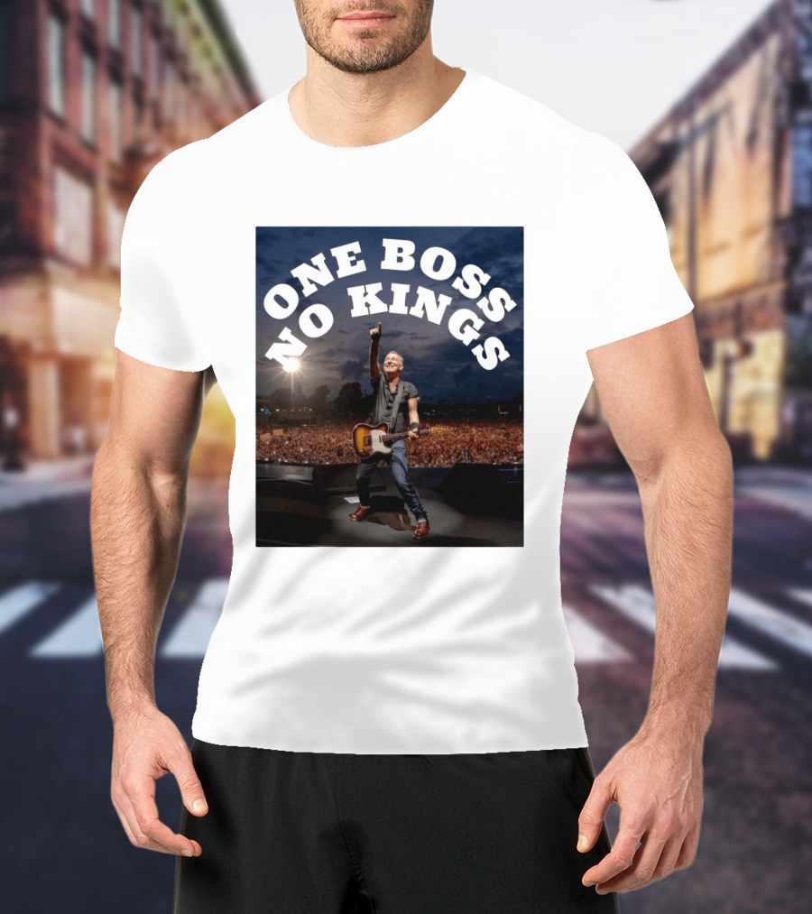 One Boss No Kings Bruce Springsteen Live Concert Crowd Performance T-Shirt
