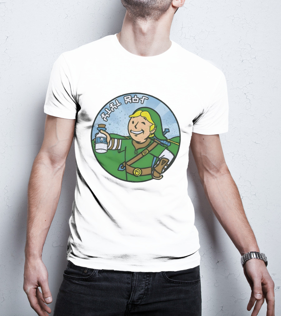 The Legend Of Zelda Link And Fallout Vault Boy T-Shirt
