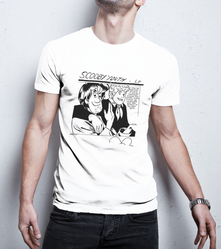 Scooby Youth LP Scooby Doo Shaggy Velma Daphne Classic Cartoon Franchise T-Shirt