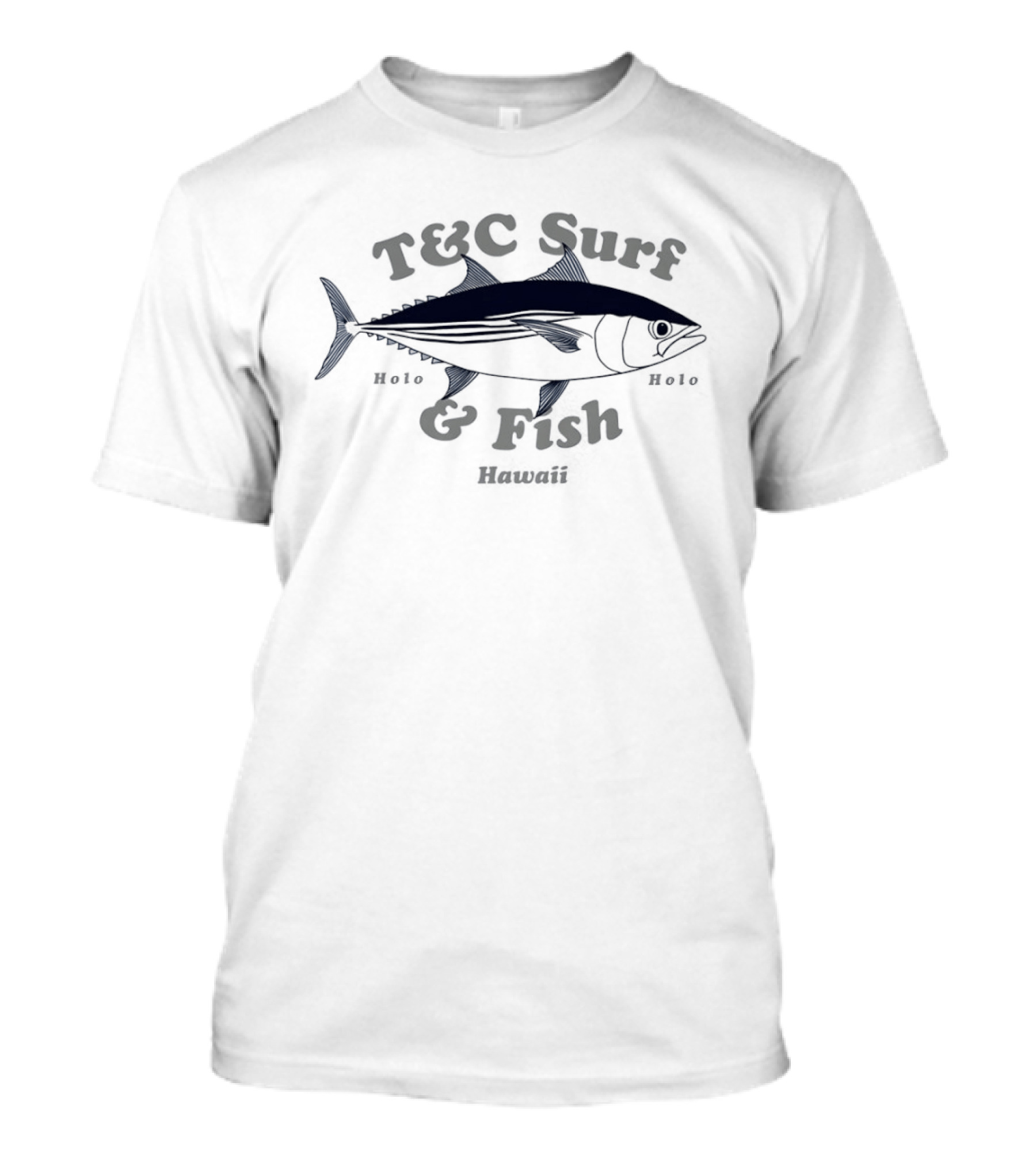 Surf Skipjack Tuna Holo Fish Hawaii T&C Surf & Fish T-Shirt