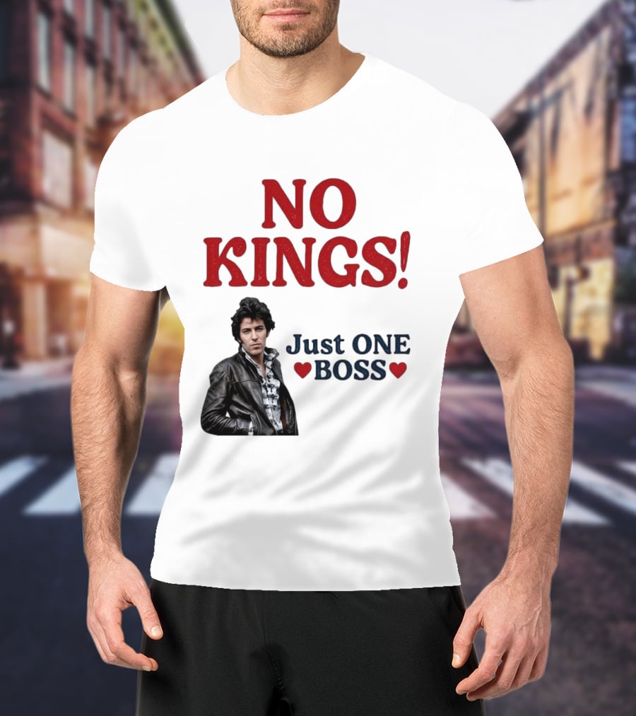 No Kings Just One Boss Leather Jacket T-Shirt