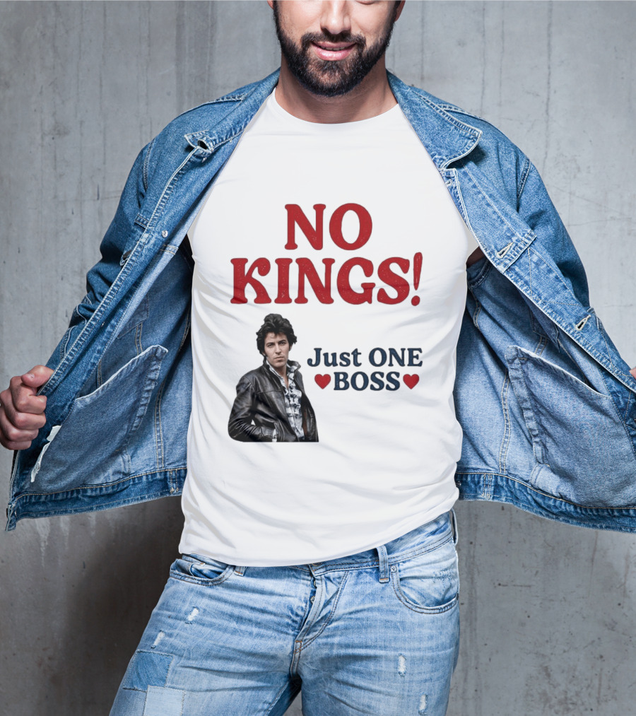 No Kings Just One Boss Leather Jacket T-Shirt