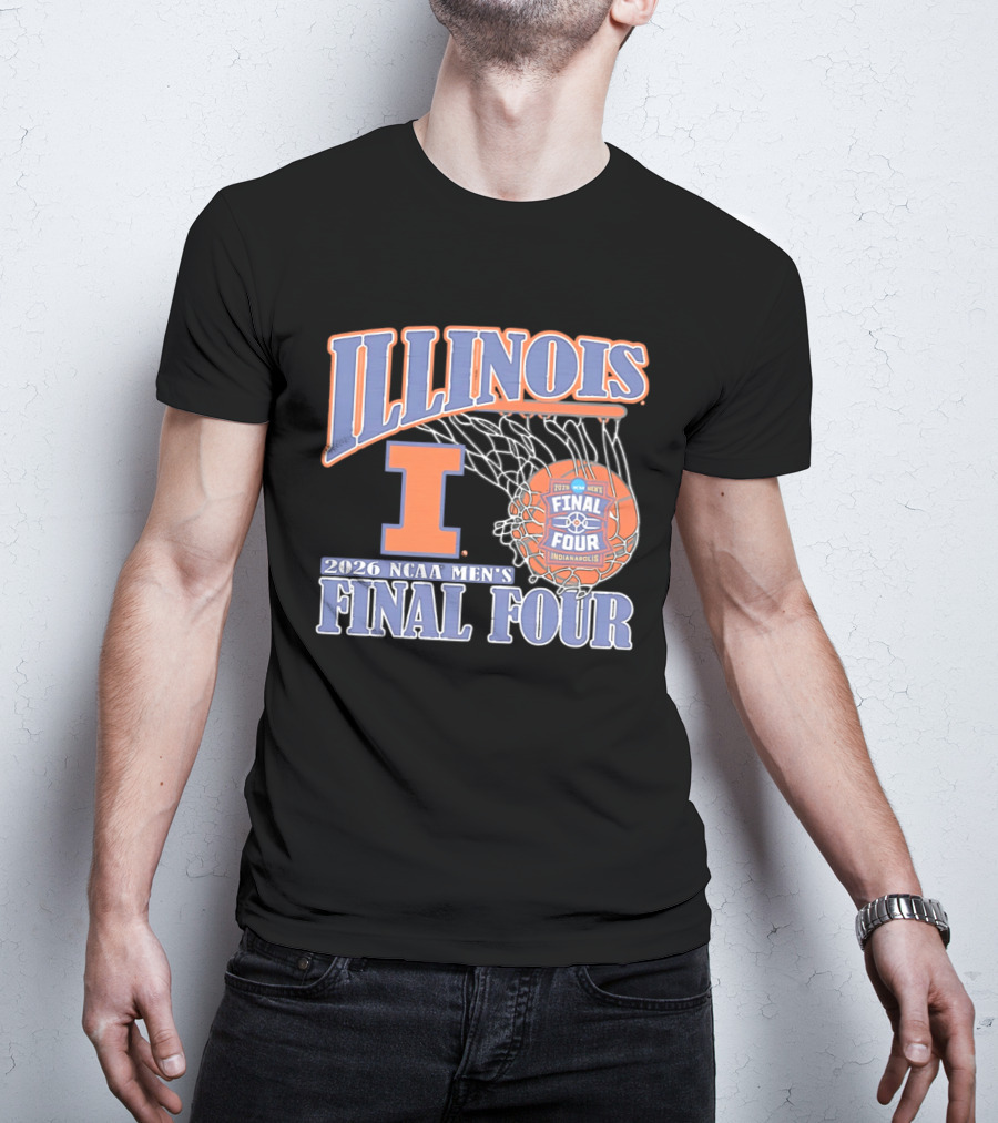 Illinois 2026 NCAA Men's Final Four Basketball Indianapolis T-Shirt