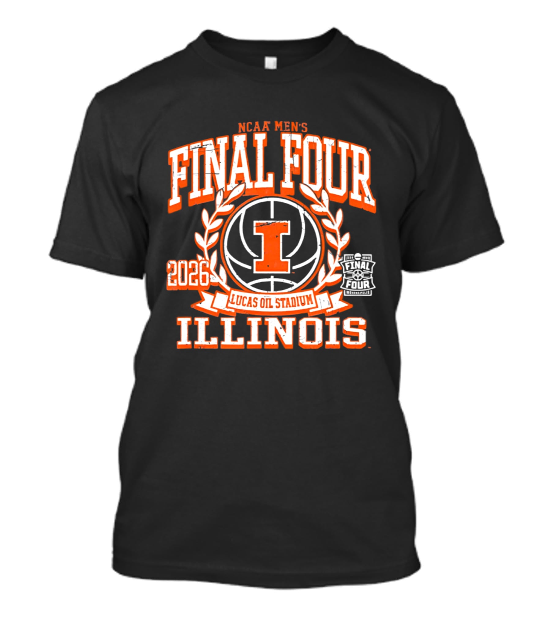Illinois NCAA Men's Basketball Final Four 2026 Lucas Oil Stadium T-Shirt