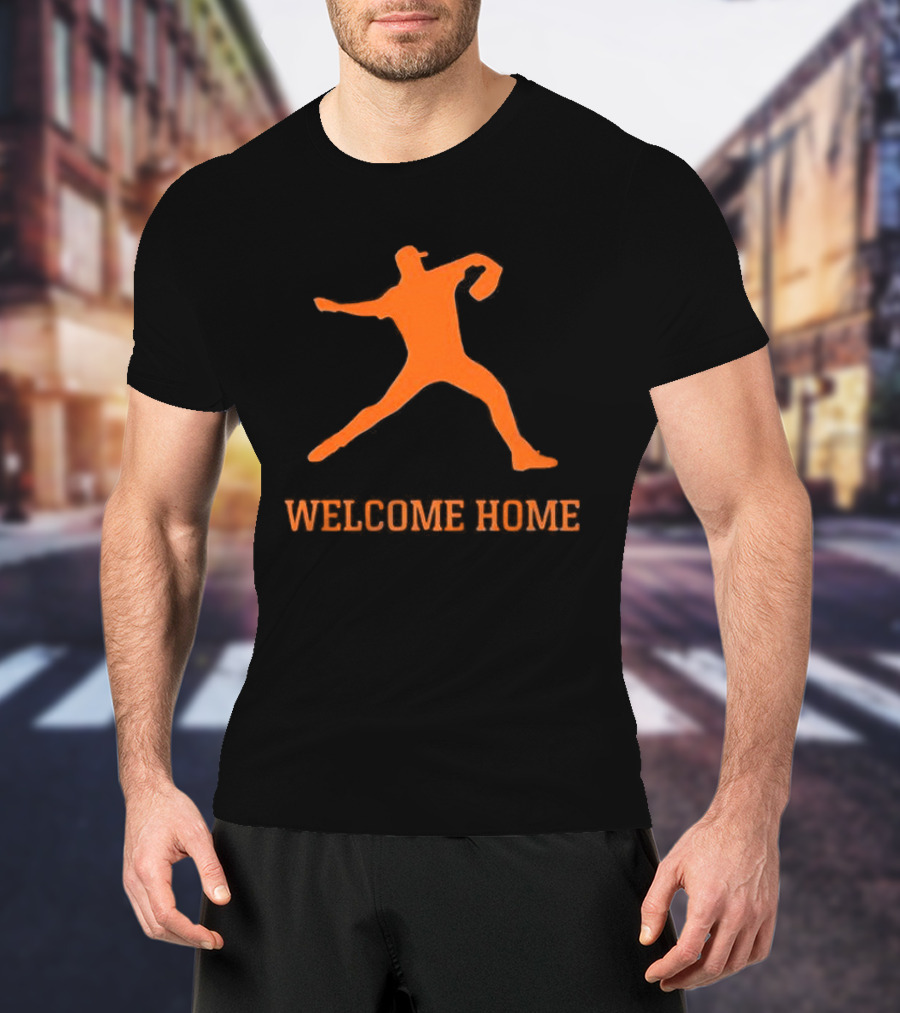 Justin Verlander Detroit Tigers Welcome Home 35 T-Shirt