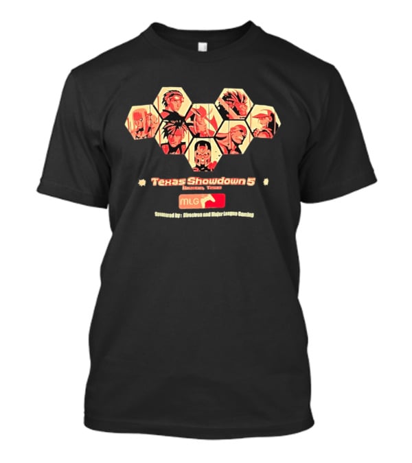 Texas Showdown 5 Houston Texas MLG Fighting Game Tournament Characters T-Shirt