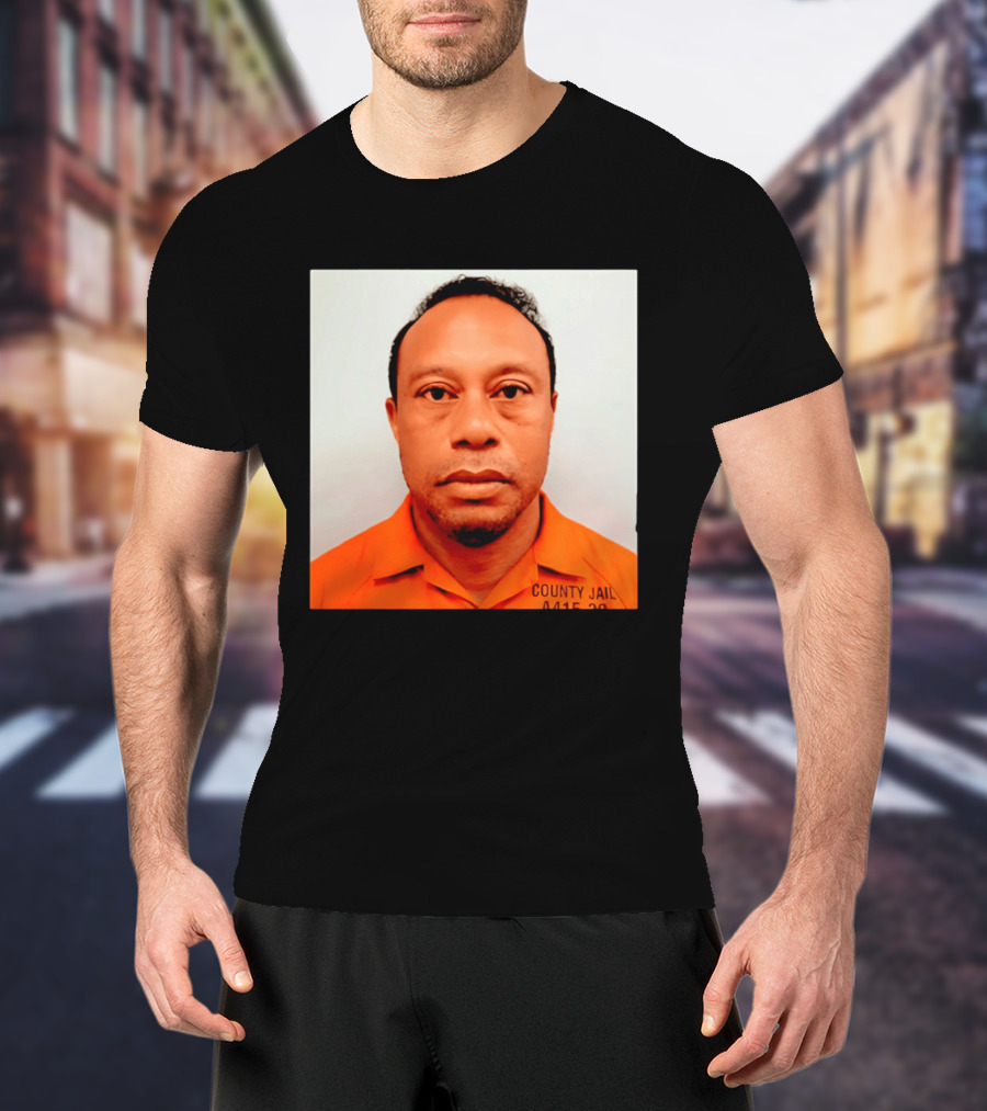 Tiger Woods 2026 County Jail 4415 29 Shot Edit T-Shirt