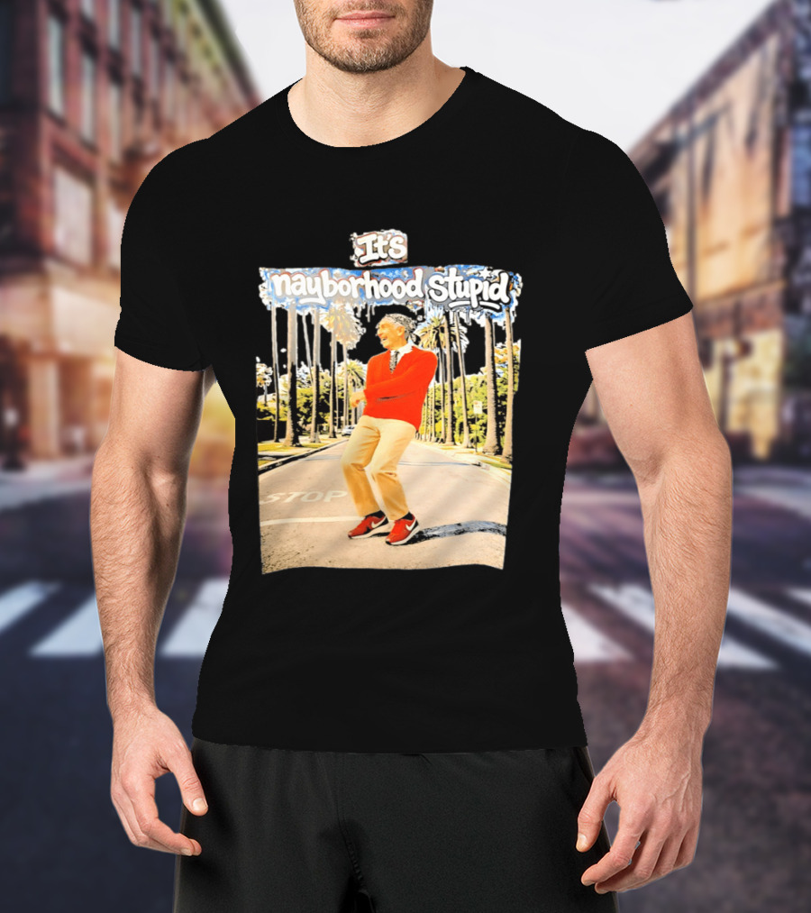 Mister Rogers Primitive Skateboarding It's Nayborhood Stupid T-Shirt