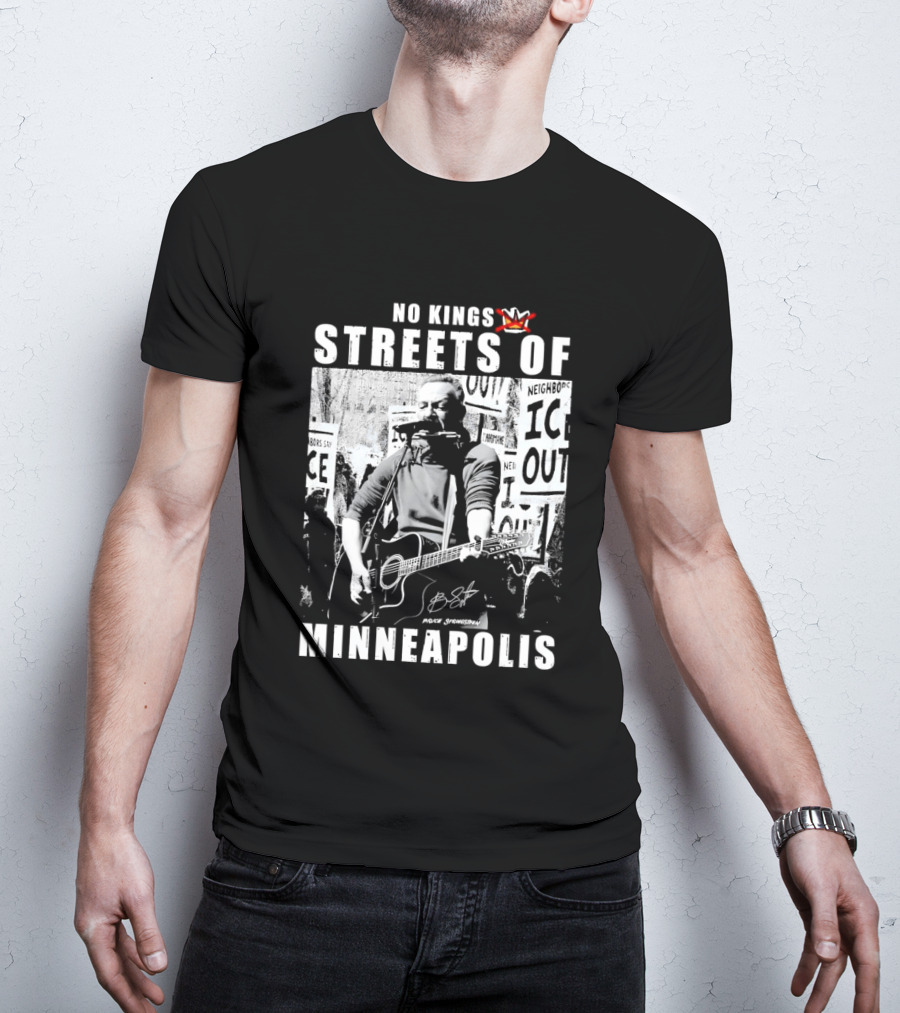 No Kings Streets Of Minneapolis Pruce Springsteen T-Shirt