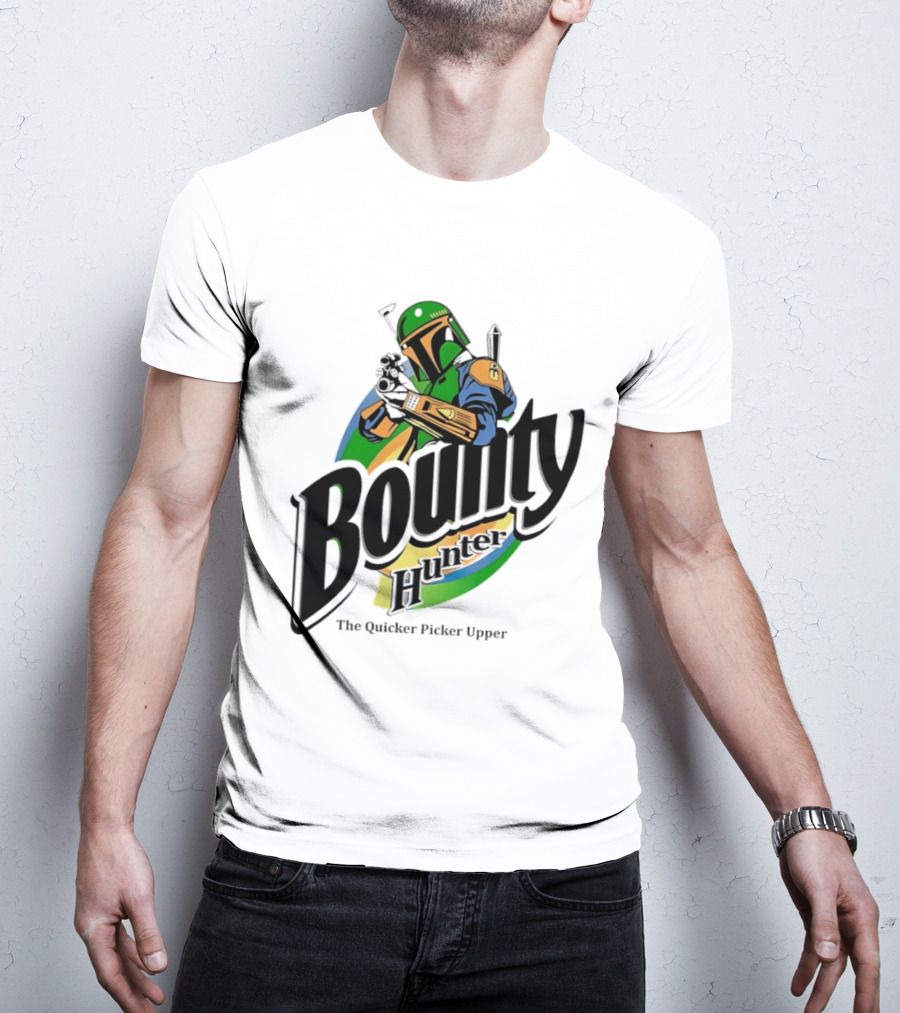 Bounty Hunter The Quicker Picker Upper Mandalorian T-Shirt