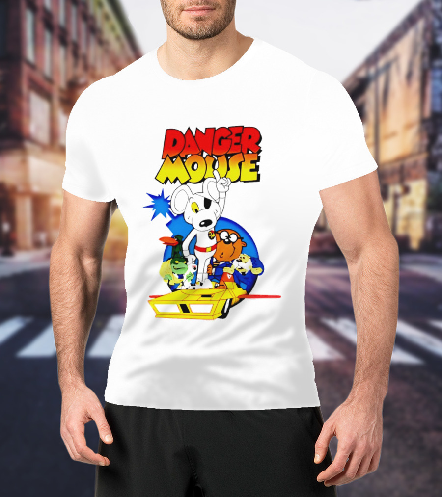 Danger Mouse Animated Character Adventure Team T-Shirt