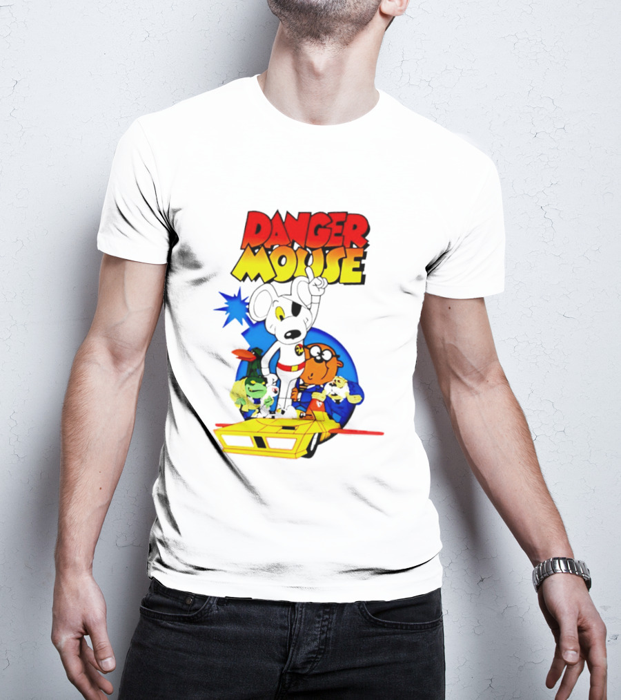 Danger Mouse Animated Character Adventure Team T-Shirt