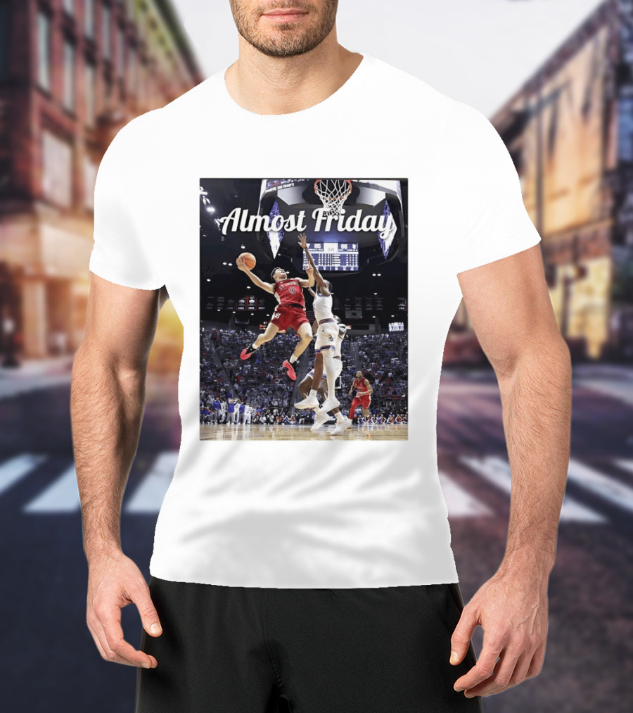 St John's Vs Kansas NCAA Basketball Almost Friday Action T-Shirt