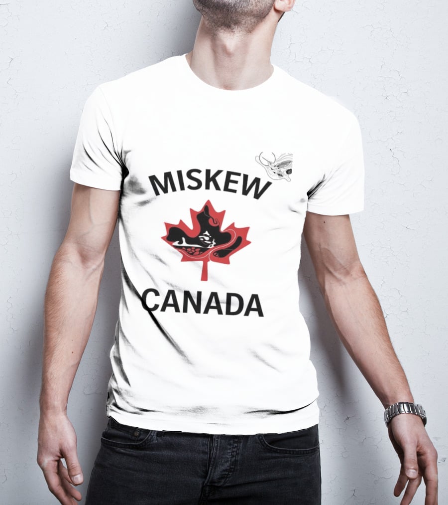 Miskew Canada Maple Leaf Moose T-Shirt