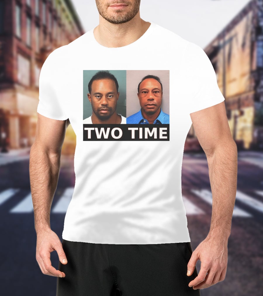 Tiger Woods Shot Two Time Meme Image T-Shirt