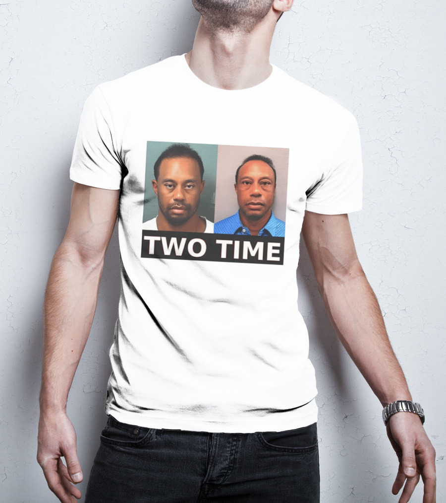 Tiger Woods Shot Two Time Meme Image T-Shirt
