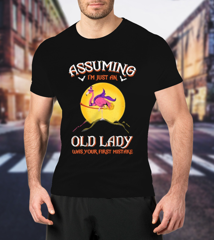 Assuming I'm Just An Old Lady Flamingo Was Your First Mistake T-Shirt