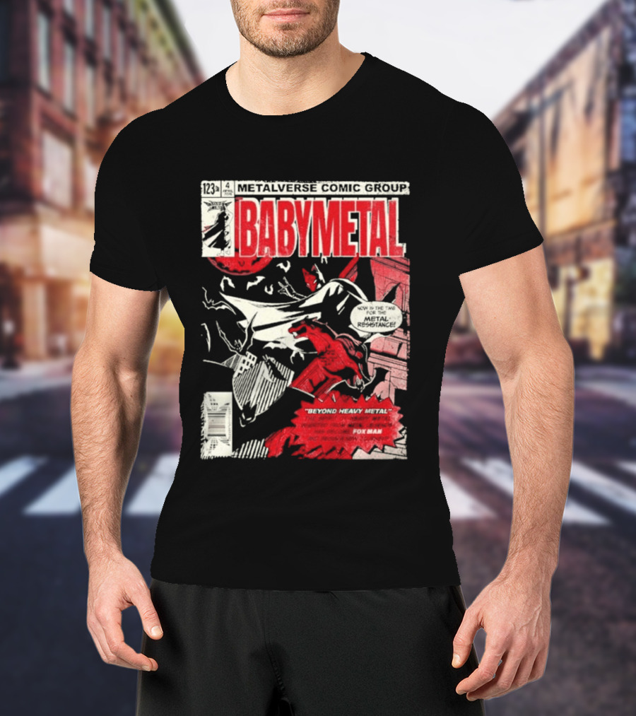 Babymetal Metalverse Comic Group 2026 Fox Man T-Shirt