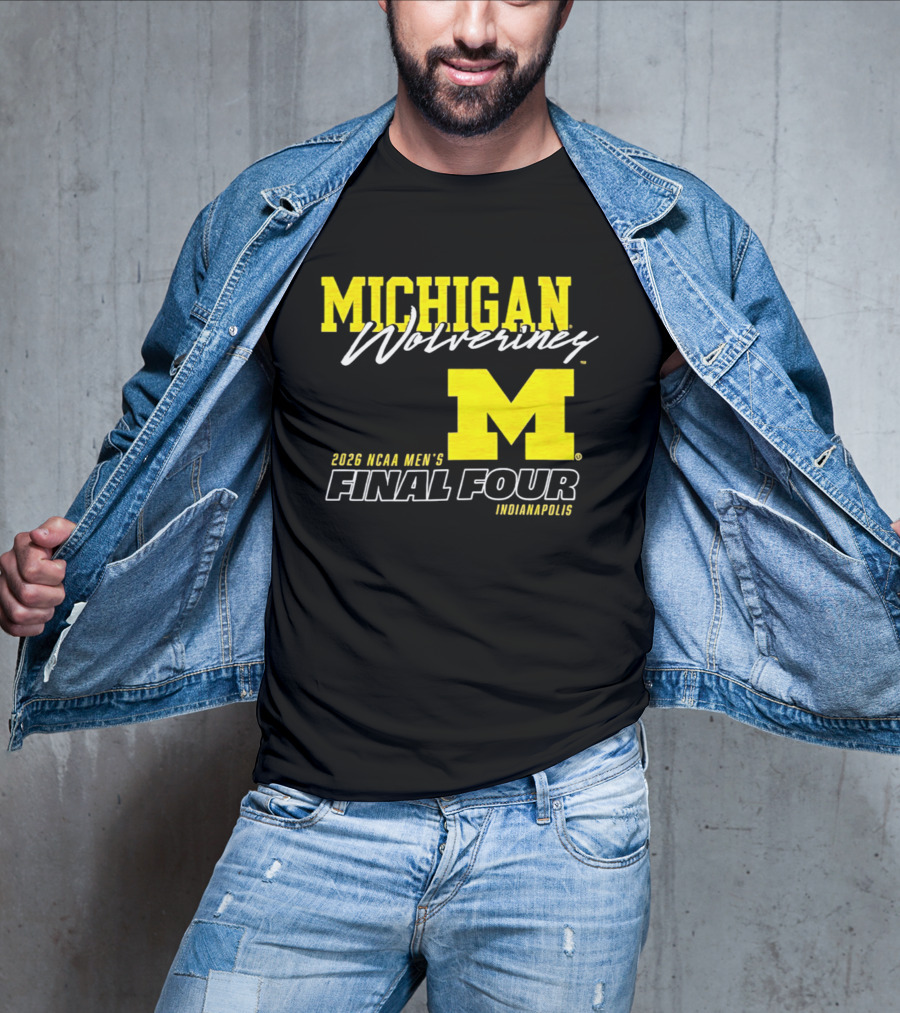 Michigan Wolverines 2026 NCAA Men's Final Four Indianapolis T-Shirt