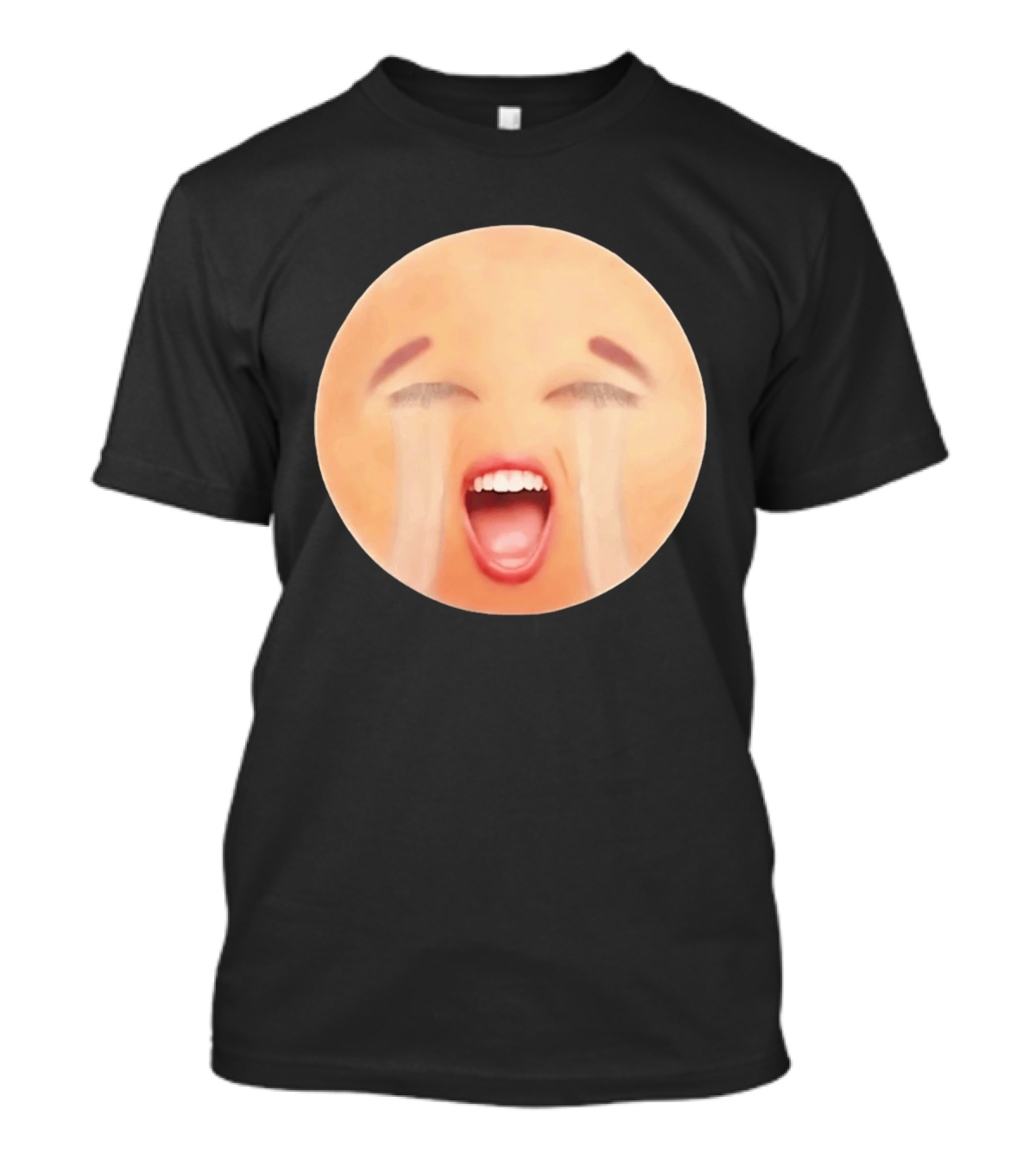 Cursed Crying Emoji Meme Face Hilarious Expression T-Shirt