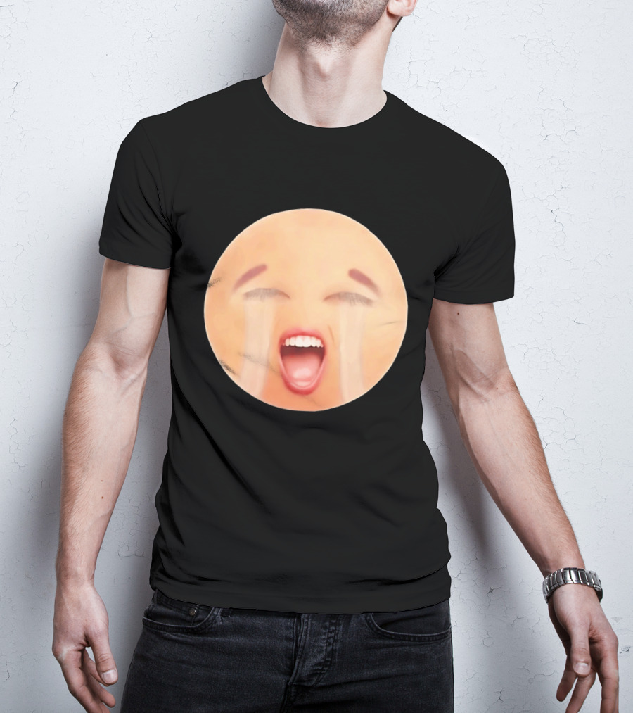Cursed Crying Emoji Meme Face Hilarious Expression T-Shirt