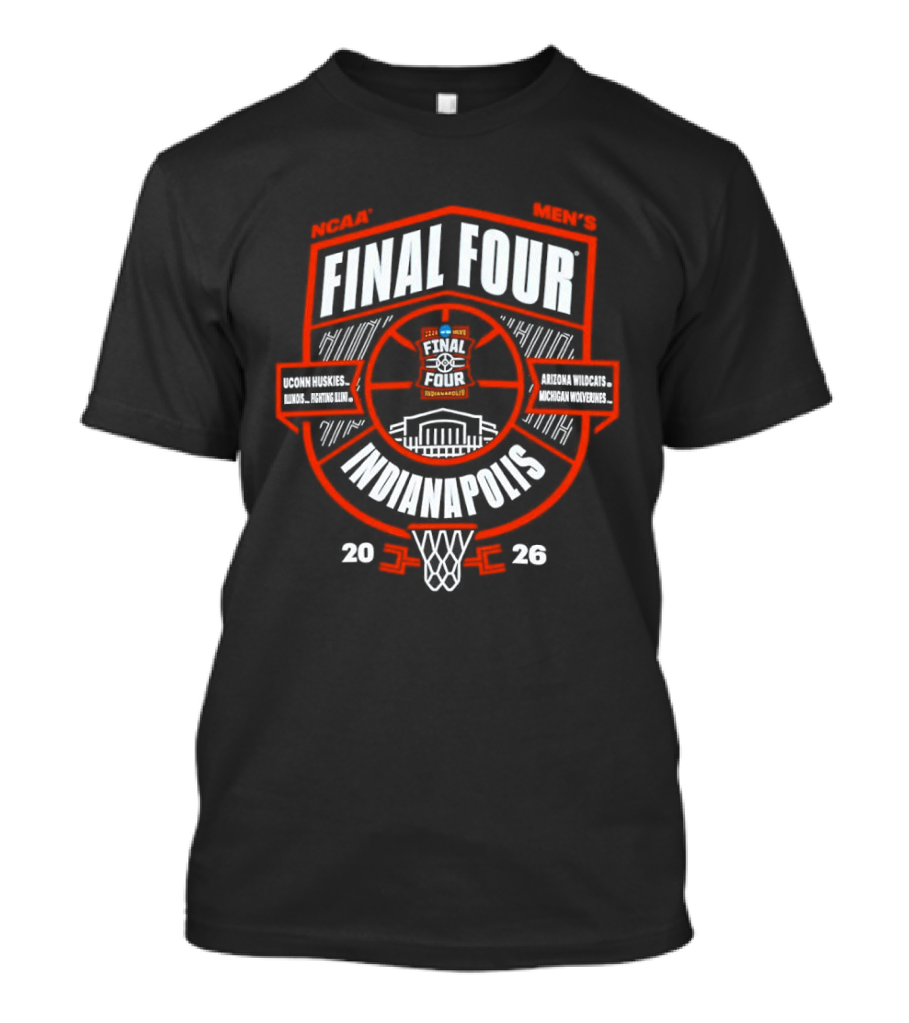 NCAA Men's Final Four Indianapolis 2026 Basketball Tournament T-Shirt